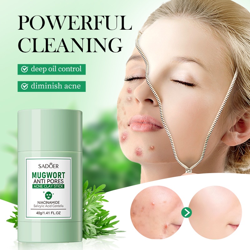 Mugwort Clay Stick Anti-Acne C - Dust Mask Construction review and price