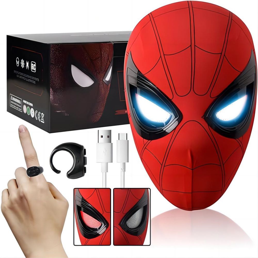 Movie Spidey Mask Eyes Glowing - Kids Face Mask review and price