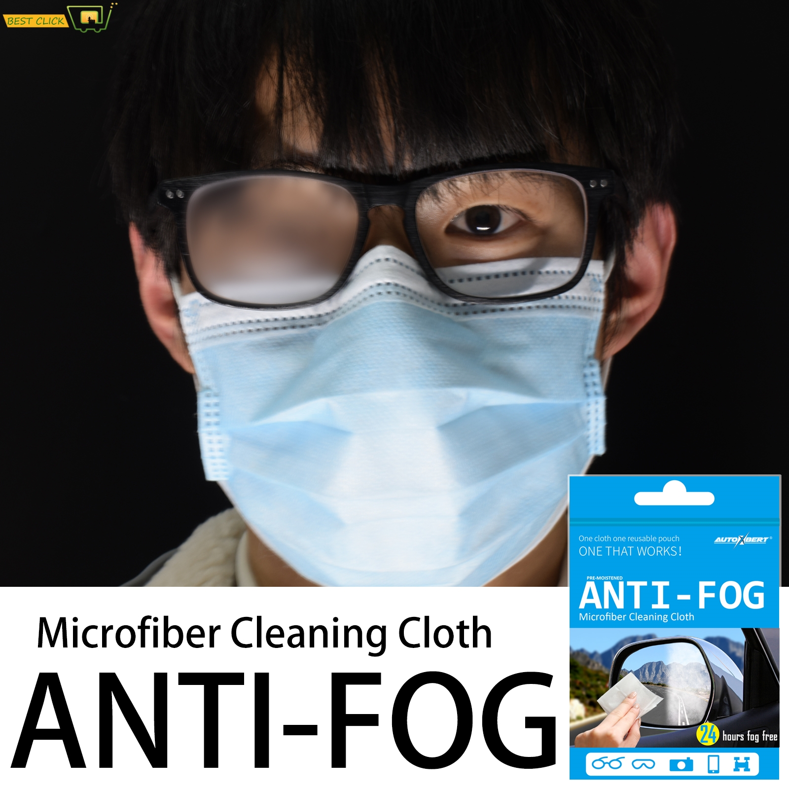 Reusable Anti-Fog Lens Wipes A - Anti Pollution Mask review and price