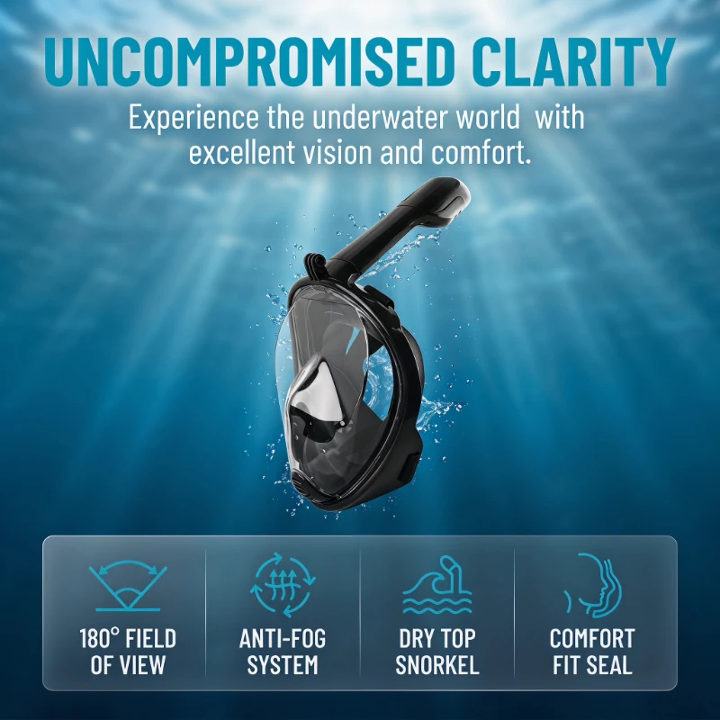 Underwater Scuba Anti Fog Full - Anti Pollution Mask review and price