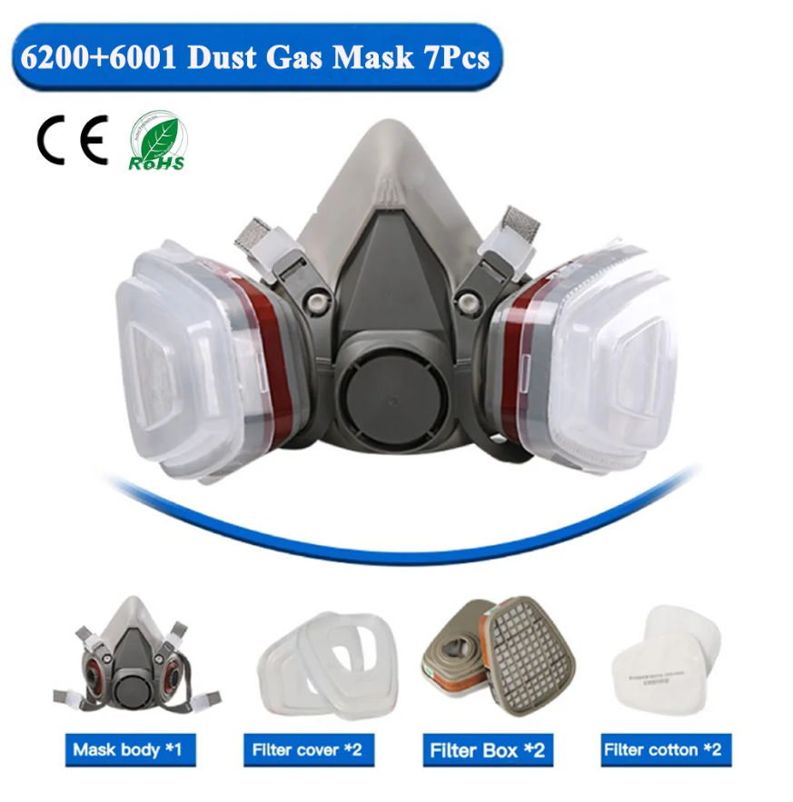 6200 Respirator Dust Gas Mask  - Face Mask Storage Box review and price