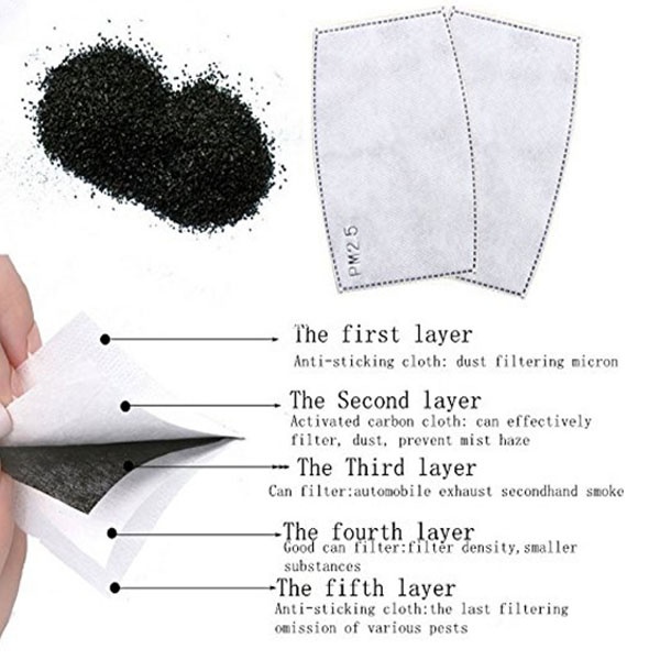 2PCS Mask Filter Element PM2.5 - Pm2.5 Filter Insert review and price