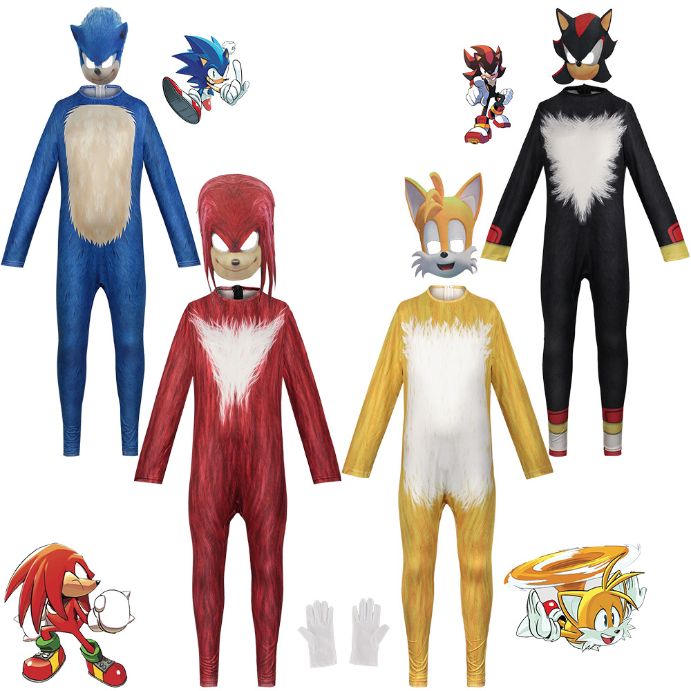 Anime Game Sonic Blue Red Blac - Black Face Mask Pack review and price