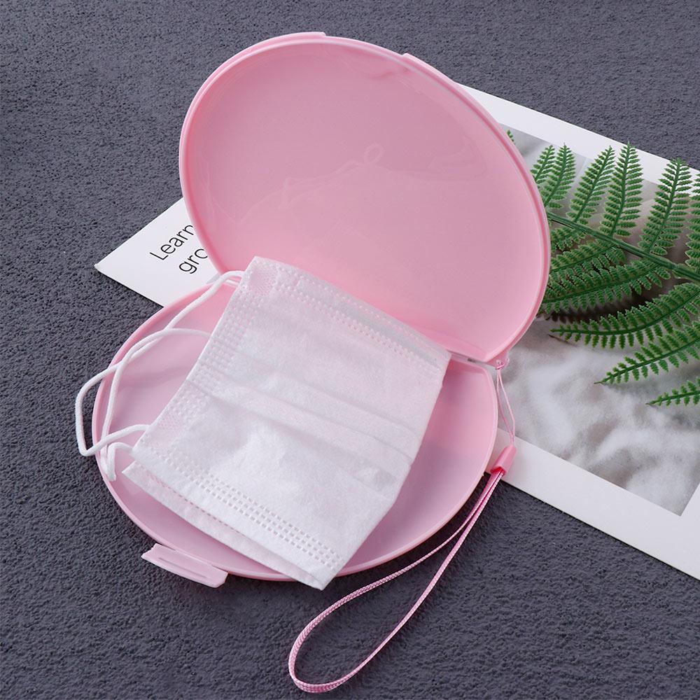 Unisex Portable Semicircle Fac - Face Mask Storage Box review and price