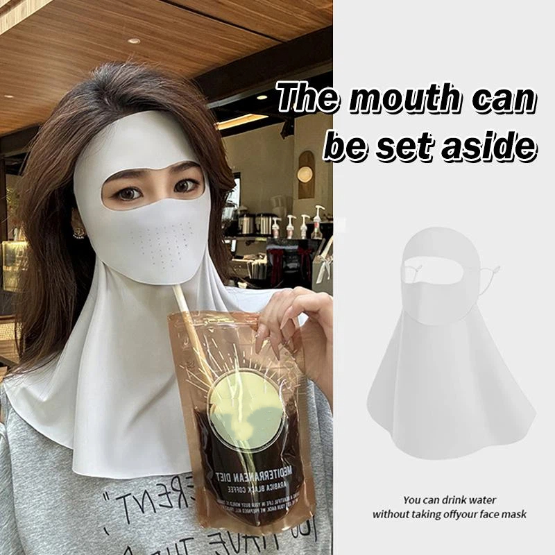 Summer Ice Silk Face Gini Full - Sports Mask Breathable review and price